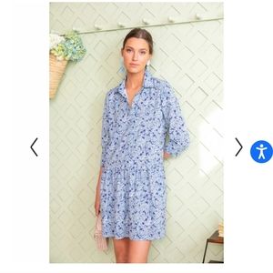 Hydrangea Hayes Shirt Dress
